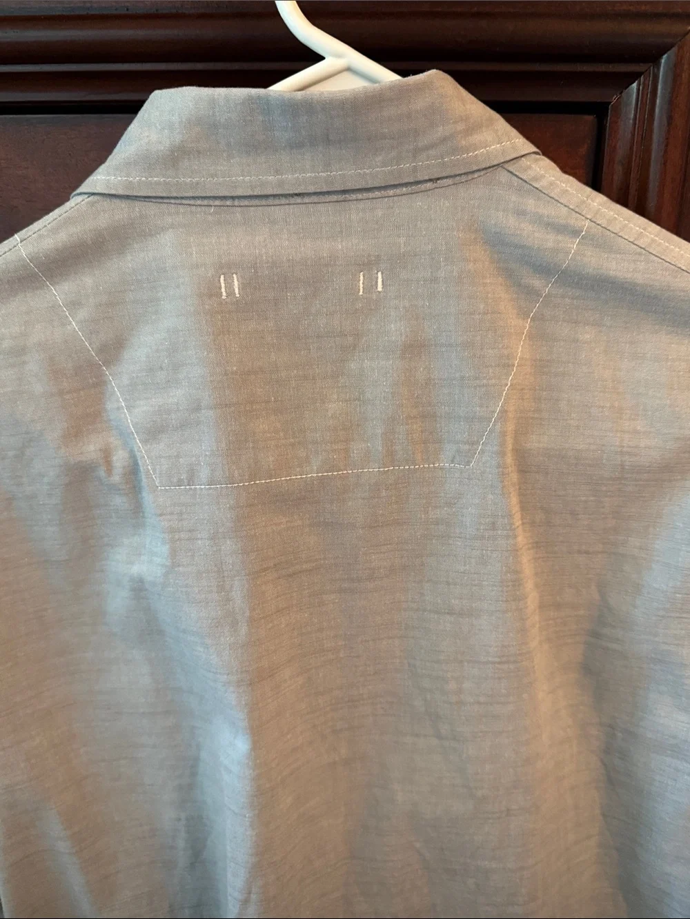 The North Face Light Blue Men's Dress Shirt